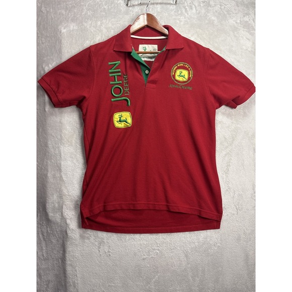 John Deere Other - Vintage John Deere Red Polo Shirt XL embroidered